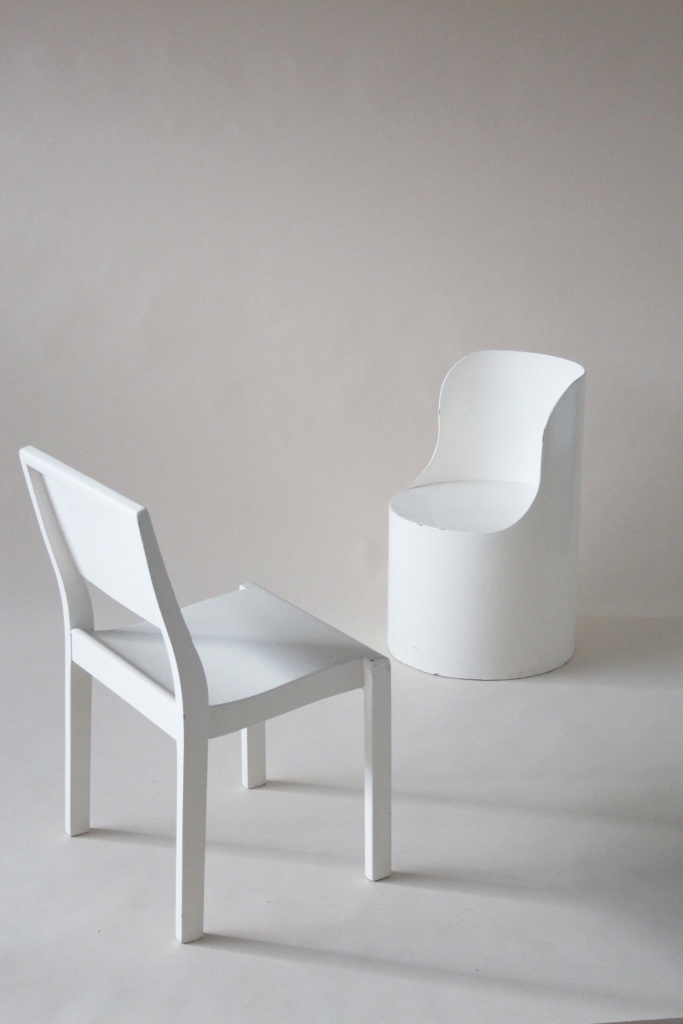 Bernard Holdaway Tomotom chair in white