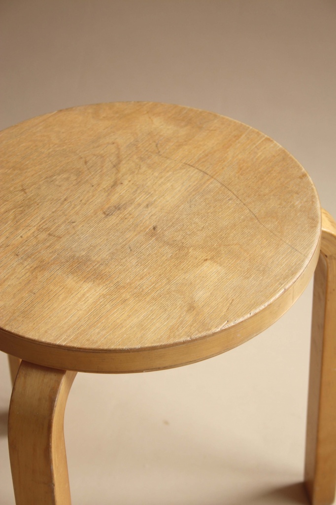 Birch top Alvar Aalto stool