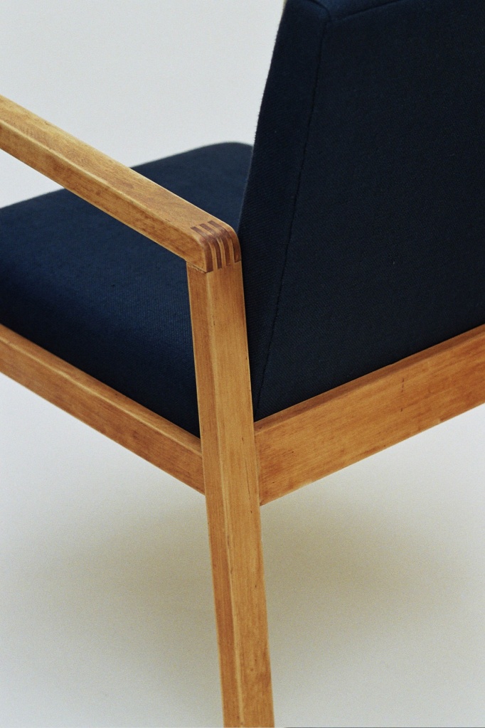 Alvar Aalto hallways chair upholstered